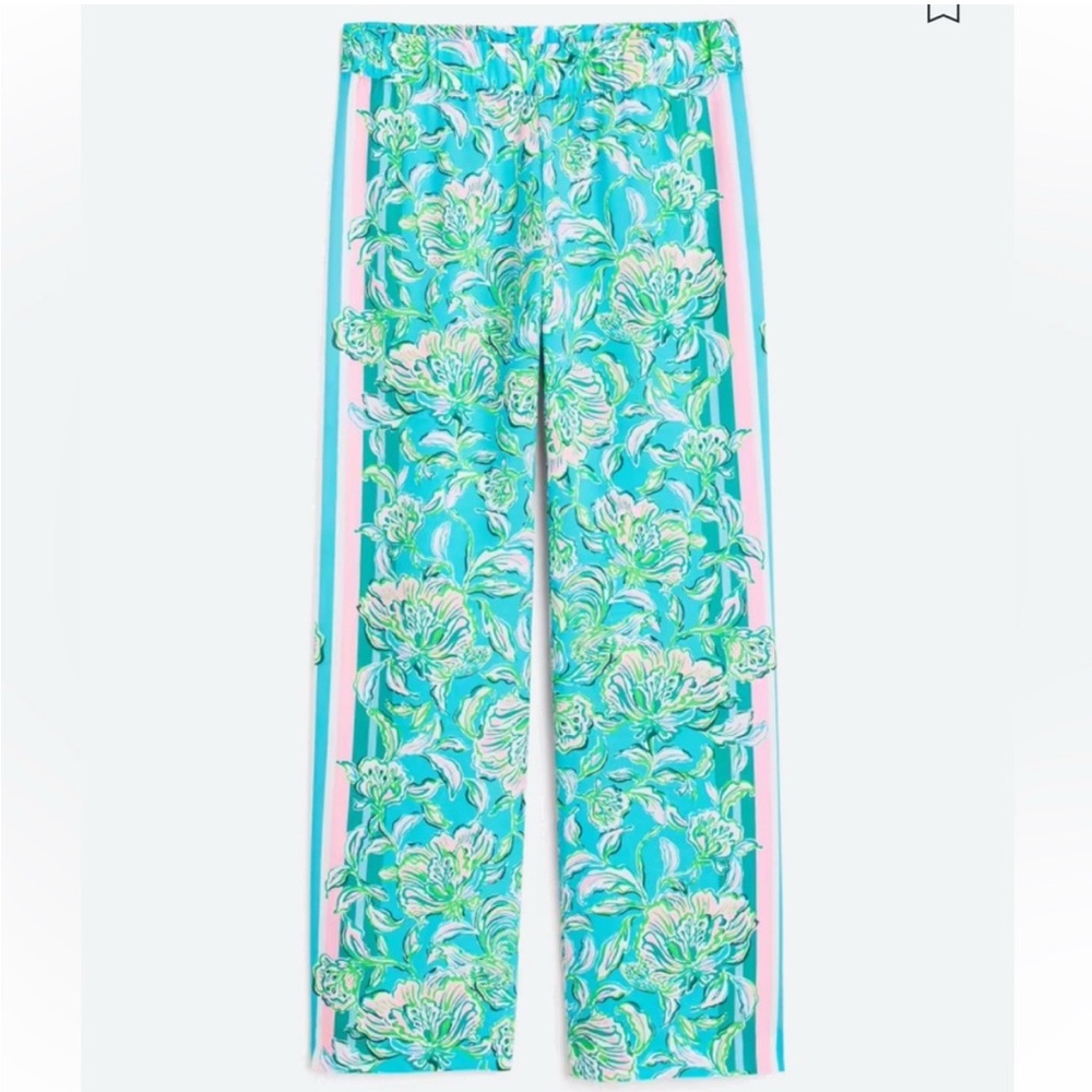 Lilly Pulitzer Blue and Green Floral Dress